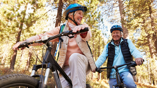 seniors out mountain biking, a unique hobby for seniors